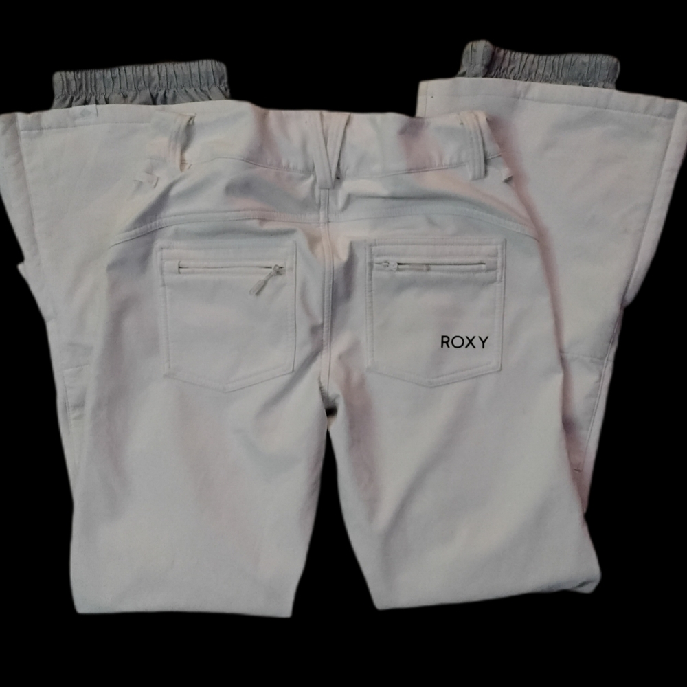 Roxy‎ Womens Backyard WarmFlight Insulated Snow Pants Size Medium Flare Bottom - Picture 3 of 7